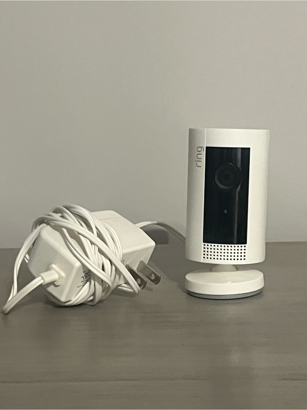 Ring Indoor Cam 1st Gen White 1080p Security Camera Plug-In